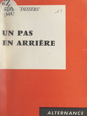 cover image of Un pas en arrière